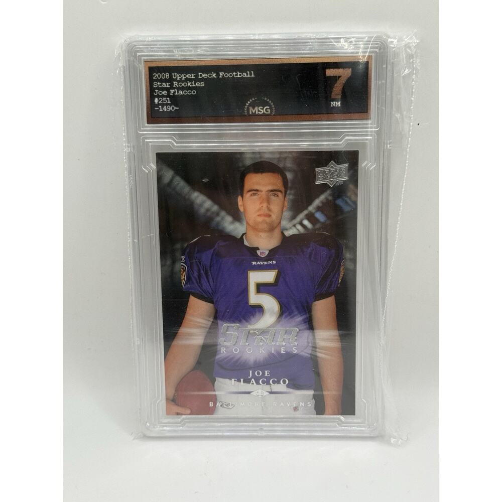 2008 Upper Deck Star Rookies #251 Joe Flacco Rookie RC MSG 7 Ravens